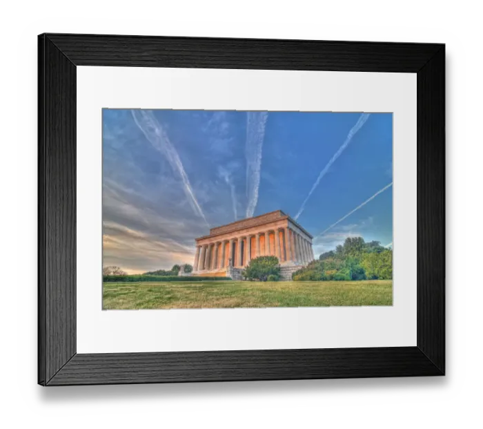 Framed Print : Lincoln Monument HDR Framed Print : Lincoln Monument HDR