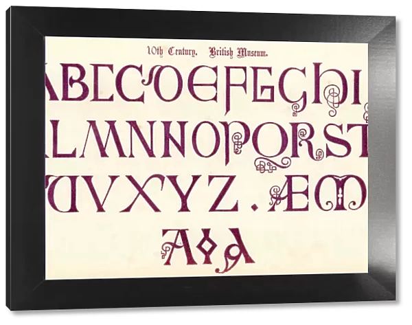 Medieval 10th Century Style Alphabet