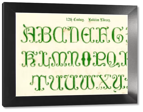 12th Century Style Alphabet