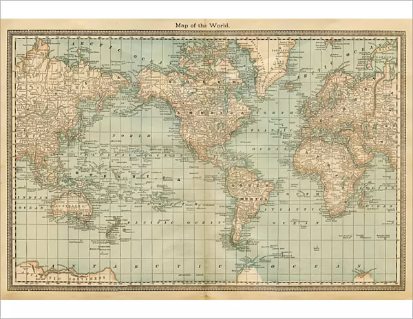 map of the world 1882