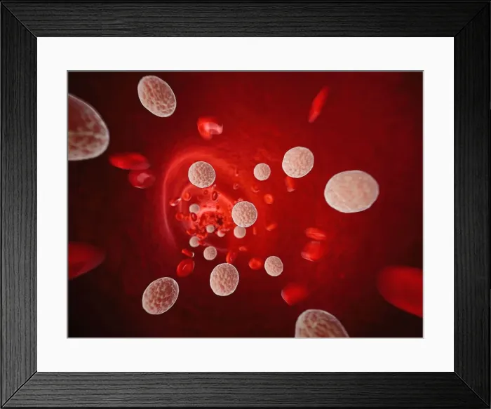 Framed Print : Cholesterol in the human blood, illustration Framed Print : Cholesterol in the human blood, illustration