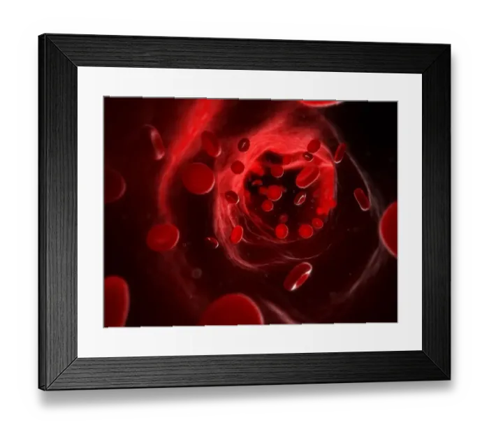 Framed Print : Artery, artwork Framed Print : Artery, artwork