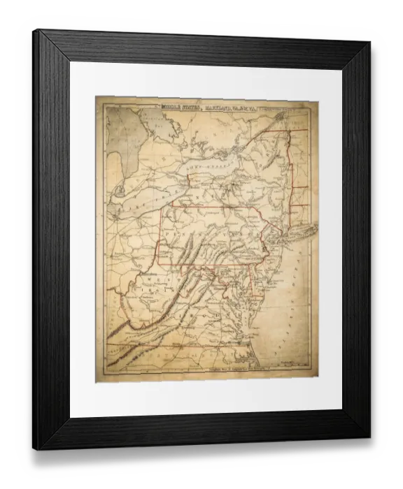 Framed Print : Antique Maps Framed Print : Antique Maps