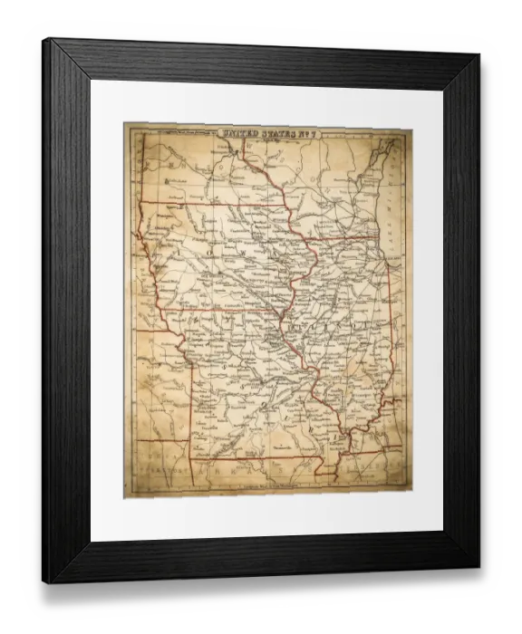 Framed Print : Antique Maps Framed Print : Antique Maps