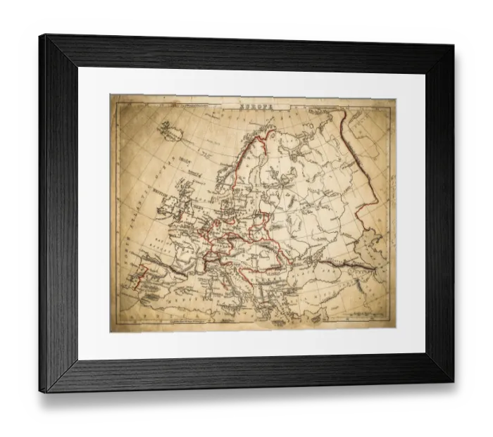 Framed Print : Antique Maps Framed Print : Antique Maps