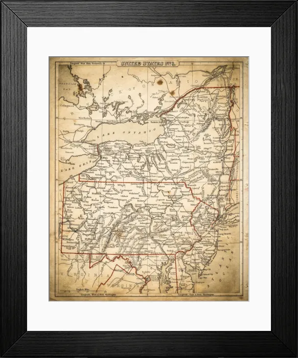 Framed Print : Antique Maps Framed Print : Antique Maps