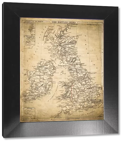 British Isles map of 1869