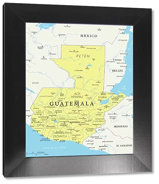 Map of Guatemala - Vector