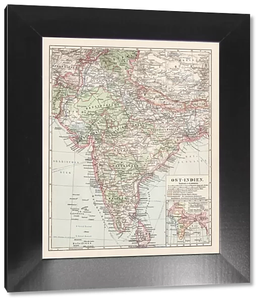 Map of India 1900