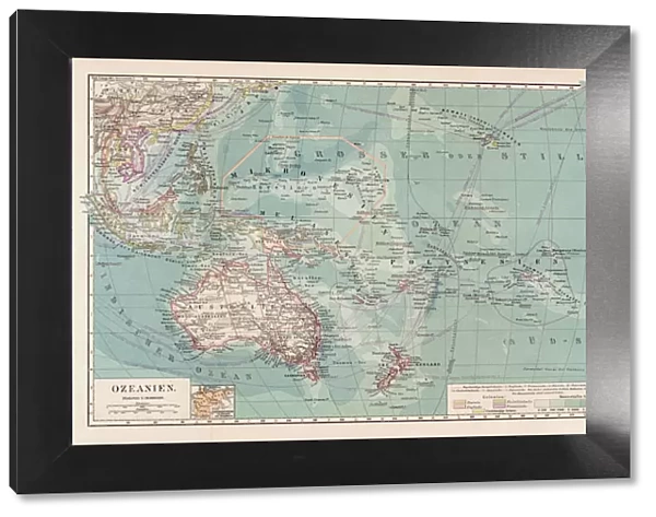 Map of Oceania 1900