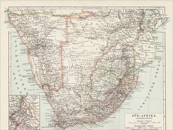 Map of South Africa 1900