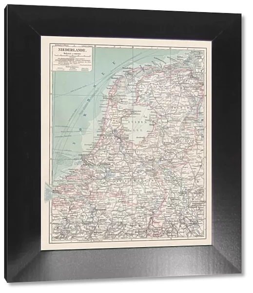 Map of Netherlands 1900