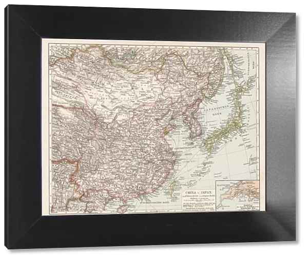 Map of China and Japan 1900