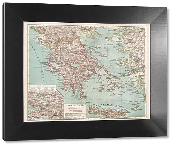 Map of Greece 1900