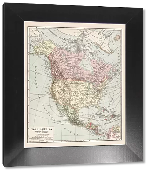 Map of North America 1900