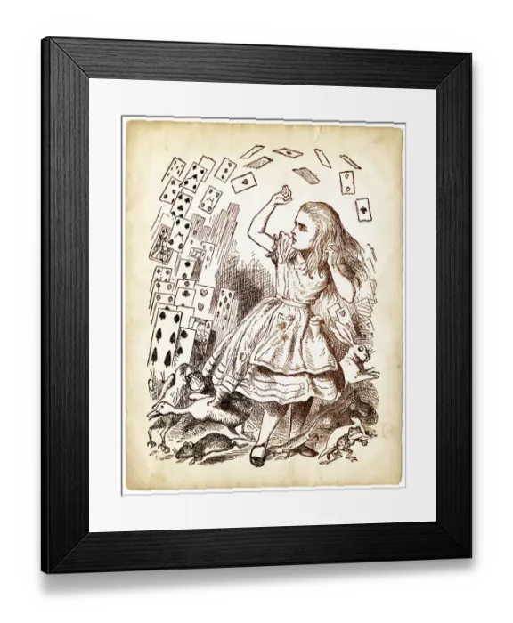 Framed Print : Alice in Wonderland