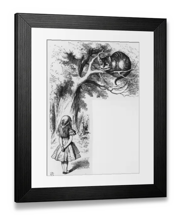 Framed Print : Cheshire Cat Framed Print : Cheshire Cat