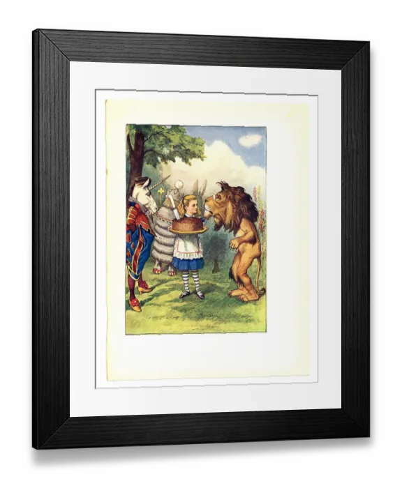 Framed Print : Plum cake illustration, (Alices Adventures in Wonderland) Framed Print : Plum cake illustration, (Alices Adventures in Wonderland)