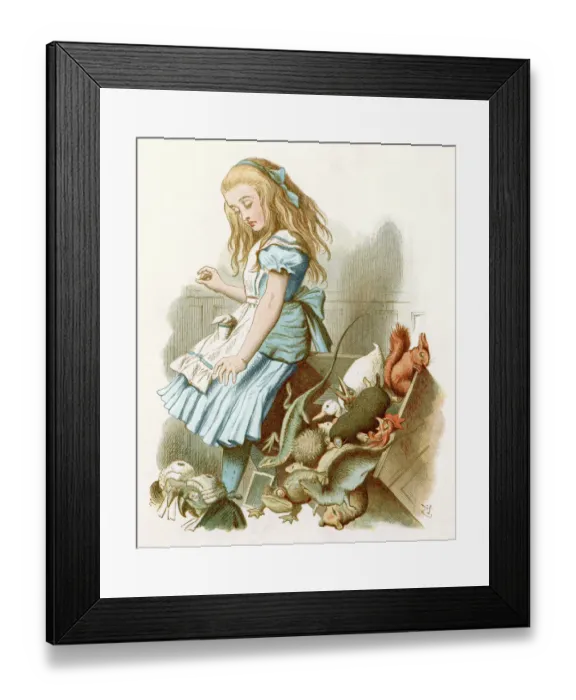 Framed Print : Alice in Wonderland Framed Print : Alice in Wonderland