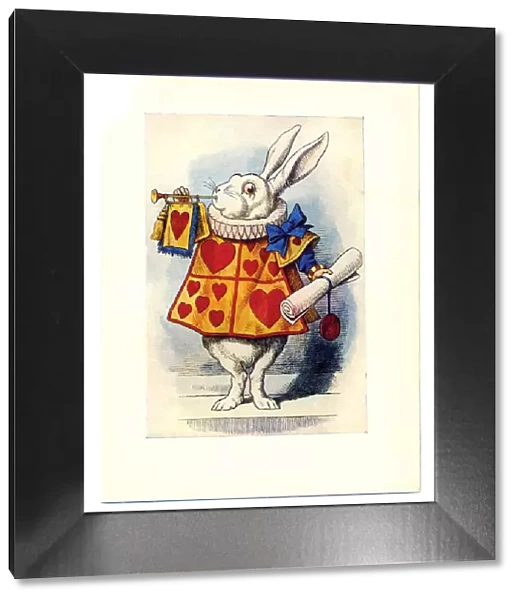 White Rabbit illustration, (Alices Adventures in Wonderland)