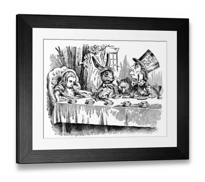 Framed Print : The Hatters Table Framed Print : The Hatters Table