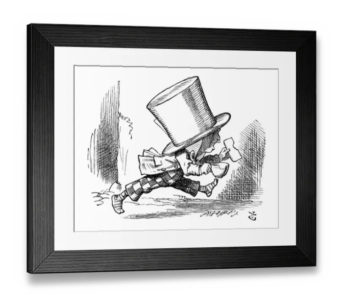 Framed Print : Alice in Wonderland - The Mad Hatter Framed Print : Alice in Wonderland - The Mad Hatter