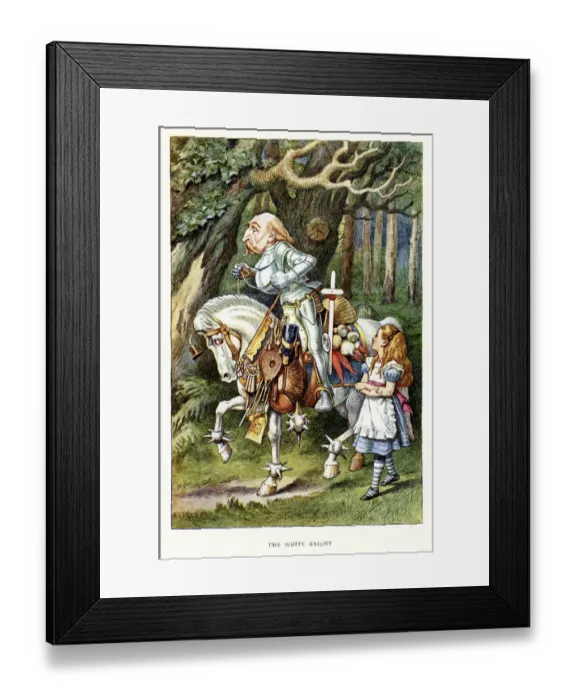 Framed Print : Alice and the White Knight Framed Print : Alice and the White Knight