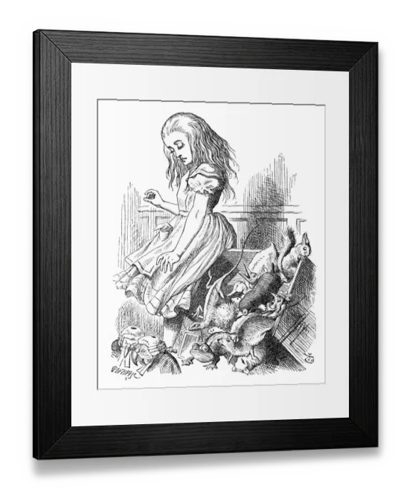 Framed Print : Alice in Wonderland Framed Print : Alice in Wonderland