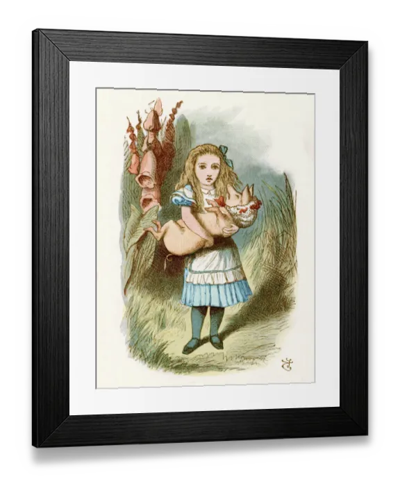 Framed Print : Alice in Wonderland Framed Print : Alice in Wonderland