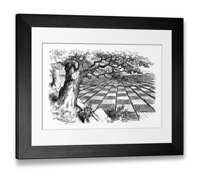 Framed Print : Alice through the looking glass Framed Print : Alice through the looking glass