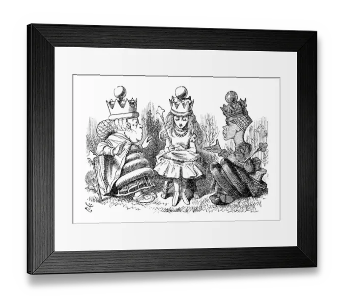 Framed Print : Alice through the looking glass Framed Print : Alice through the looking glass