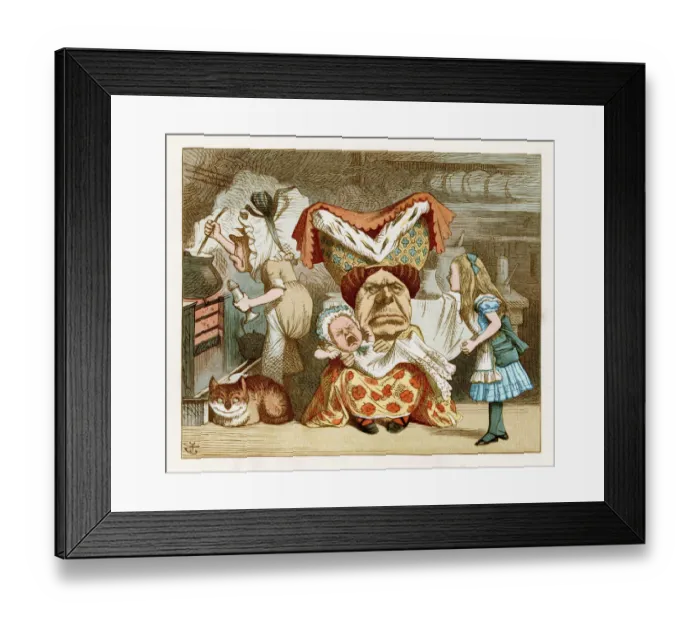 Framed Print : Alice in Wonderland Framed Print : Alice in Wonderland