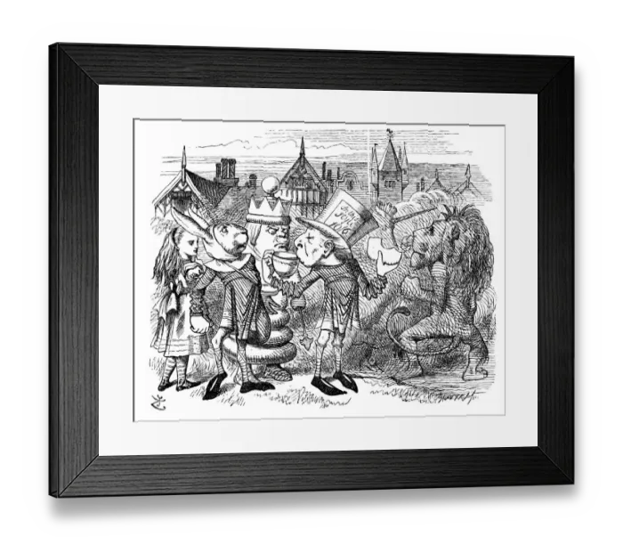 Framed Print : Alice through the looking glass Framed Print : Alice through the looking glass