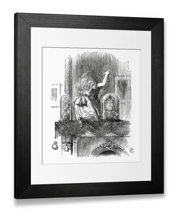 Framed Print : Alice through the looking glass Framed Print : Alice through the looking glass