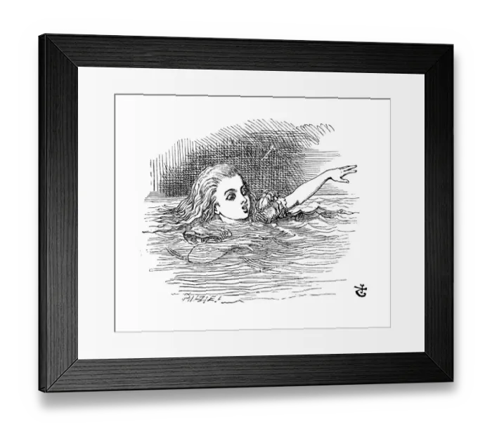 Framed Print : Alice in Wonderland Framed Print : Alice in Wonderland