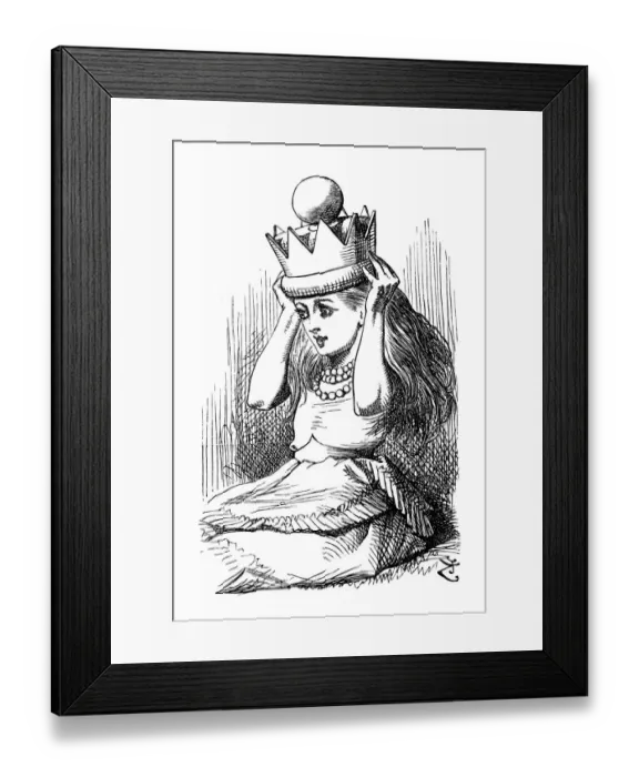 Framed Print : Alice through the looking glass Framed Print : Alice through the looking glass