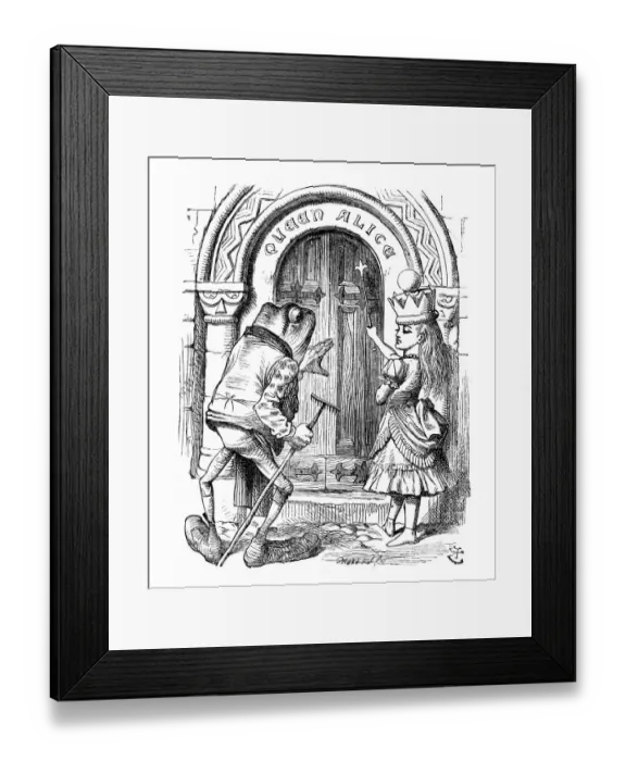 Framed Print : Alice through the looking glass Framed Print : Alice through the looking glass