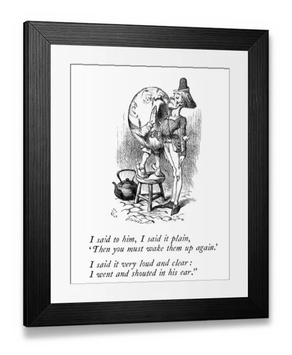 Framed Print : Alice through the looking glass Framed Print : Alice through the looking glass