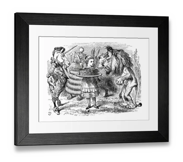 Framed Print : Alice through the looking glass Framed Print : Alice through the looking glass