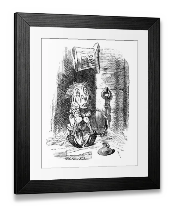 Framed Print : Alice through the looking glass - Mad Hatter Framed Print : Alice through the looking glass - Mad Hatter