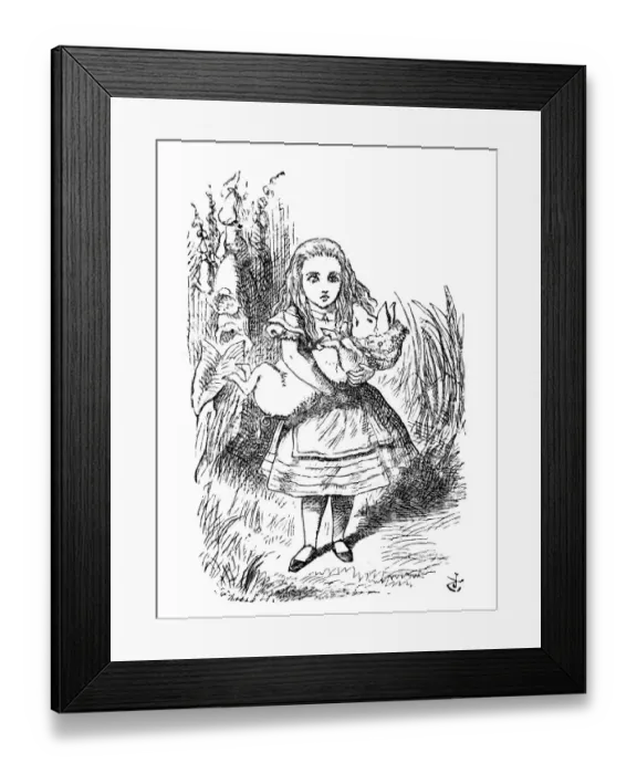 Framed Print : Alice in Wonderland Framed Print : Alice in Wonderland