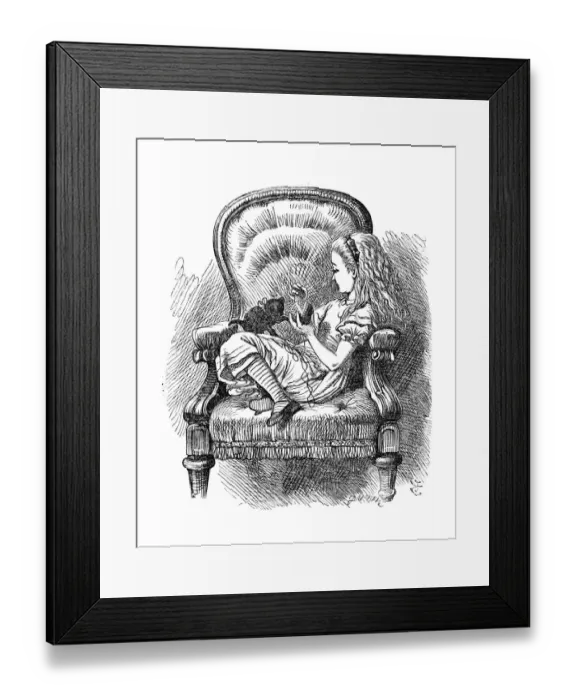 Framed Print : Alice through the looking glass Framed Print : Alice through the looking glass