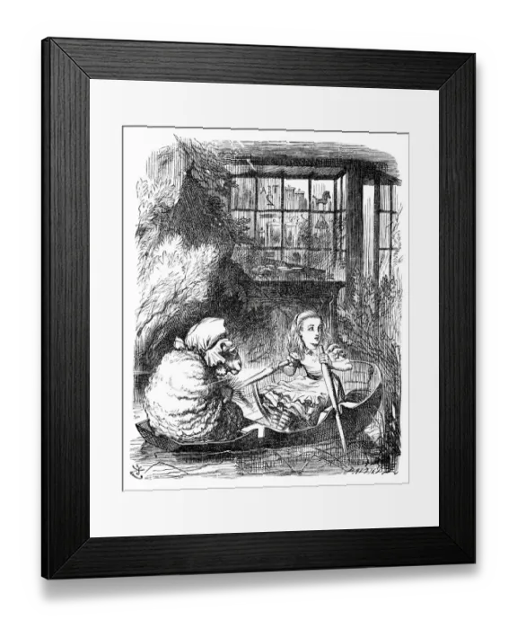 Framed Print : Alice through the looking glass Framed Print : Alice through the looking glass