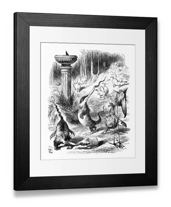 Framed Print : Alice through the looking glass Framed Print : Alice through the looking glass