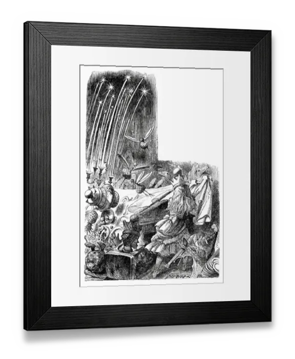 Framed Print : Alice through the looking glass