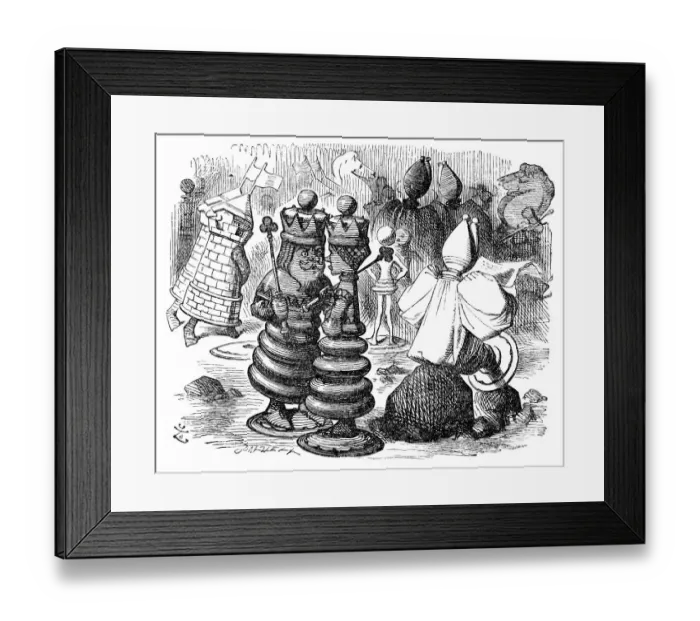 Framed Print : Alice through the looking glass Framed Print : Alice through the looking glass