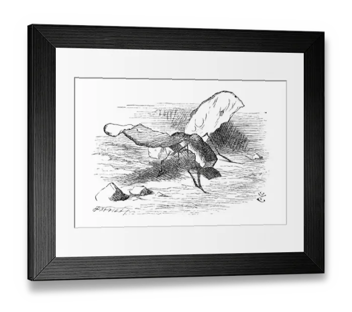 Framed Print : Alice through the looking glass
