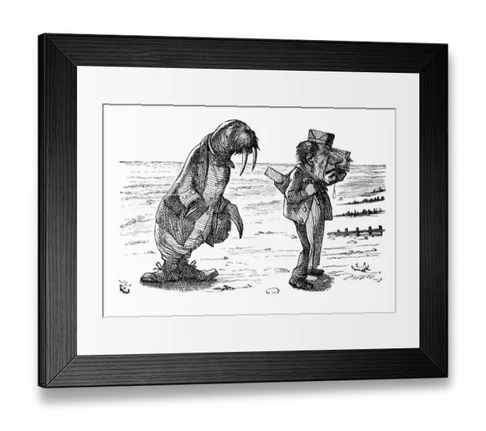 Framed Print : Alice through the looking glass