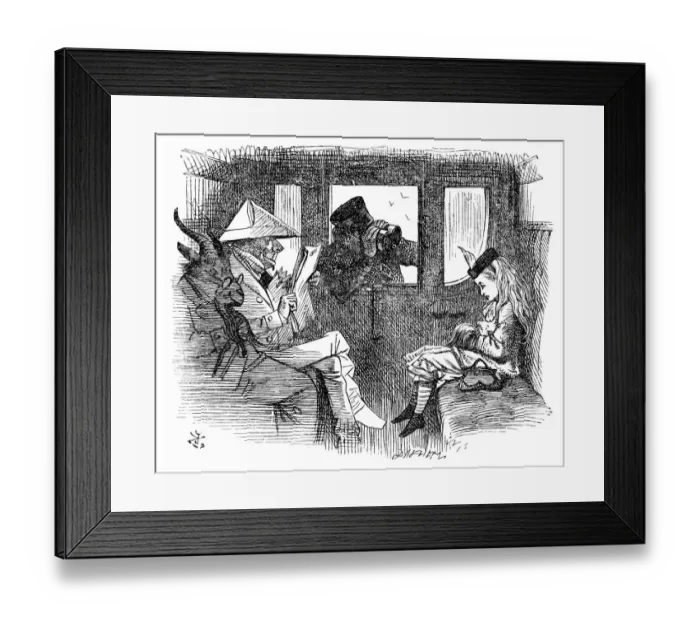 Framed Print : Alice through the looking glass Framed Print : Alice through the looking glass