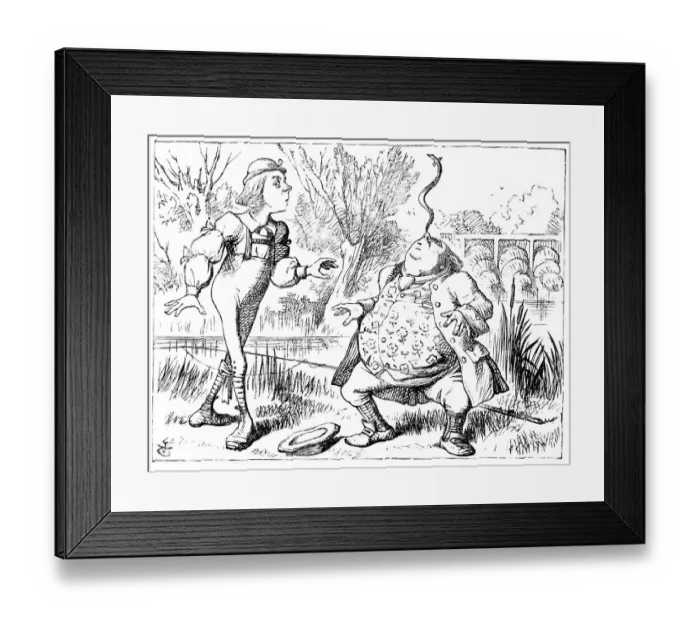 Framed Print : Alice in Wonderland Framed Print : Alice in Wonderland